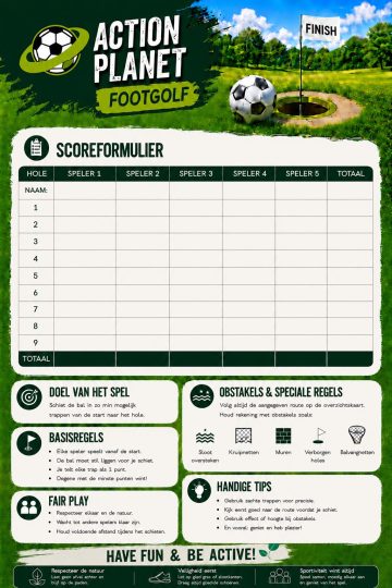Scoreformulier met naam